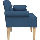  Ljubavni kauč s gumbima Plava 120 x 65 x 79 cm Tkanina | shoptok.hr