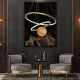  LED luster na sajli HOOP LED/51W/230V prečnik 60 cm 4000K zlatni | Eponuda.com
