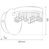  LED zidna lampa LED/4W/230V zlatna | Eponuda.com