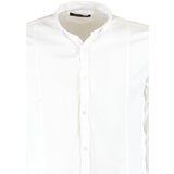 Trendyol White Men's Super Slim Fit Buttoned Collar Handled Epaulet Shirt | ePonuda.com