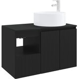  Set namještaja za kupaonicu 2 kom. Crna Konstruirano drvo | shoptok.hr