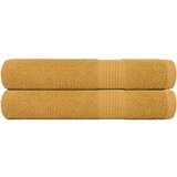 vidaXL Brisače za savno 2 kos zlata 80x200 cm 360 g/m² 100% bombaž | Shoptok.si