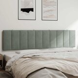  Jastuk za uzglavlje Hanko svjetlosivi 200 cm baršunasti | shoptok.hr