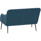  Klupa plava 110 x 76 x 80 cm baršunasta | Eponuda.com