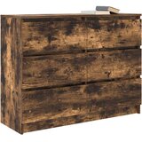  Komoda dimljeni hrast 100x35x76 cm konstruirano drvo | shoptok.hr