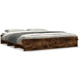 vidaXL Okvir za krevet boja hrasta 200x200 cm konstruirano drvo | shoptok.hr