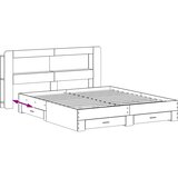  Okvir kreveta s pohranom Betonska siva 200 x 200 cm | Eponuda.ba