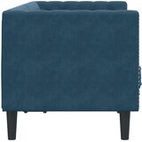  Chesterfield sofa s jastucima za 2 osobe, plavi baršun | shoptok.hr