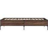  Okvir za krevet smeđi hrast 90x190 cm konstruirano drvo i metal | shoptok.hr
