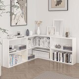 Hanah home polica za knjige adel corner set 1, 120×120 cm, bela Cene