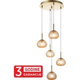 Mitea Lighting Visilica staro zlato PRISMA MAP9526-5 5xG9 + amber 3Y | Eponuda.com