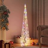 vidaXL Akrilni ukrasni stožac s LED svjetlima raznobojni 120 cm Cijene