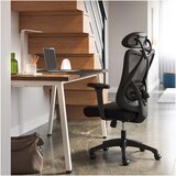 Songmics Pisarniški stol OBN063B01, črn | Shoptok.si