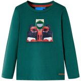 vidaXL Otroška majica z dolgimi rokavi zelena 116 | Shoptok.si
