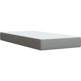 vidaXL Krevet s oprugama i madracem svjetlosivi 100x200 cm od tkanine | shoptok.hr