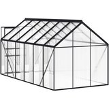  Staklenik s okvirom antracit 7,03 m² aluminijski | shoptok.hr