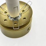  Stropna svetiljka ELIAS 1xE14/5W/230V Ø 13 cm zlatna/dimljeno bež | Eponuda.com