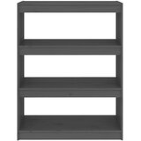 Ormarić za knjige / sobna pregrada sivi 80x30x103,5 cm borovina | Eponuda.ba