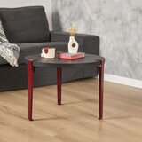 Woody Fashion Sto za dnevnu sobu Fregoia Anthracite Burgundy