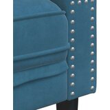  Fotelja Chesterfield plava baršunasta | shoptok.hr
