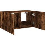  Zidni TV ormarić s LED svjetlima boja hrasta 80x35x41 cm | shoptok.hr