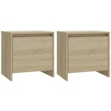 vidaXL Nočna omarica 2 kosa sonoma hrast 45x34x44,5 cm iverna plošča, (20624328) | Shoptok.si