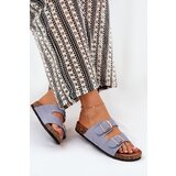 Boto Womens Sandals On Cork Platform With Golden Buckles Blue Lisavionea | Shoptok.si