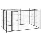  Zunanji pasji boks jeklo s streho 7,26 m², (20798992) | Shoptok.si