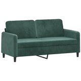Maison Chic Dvosed kavč - Sofa - Kanape temno zelen 140 cm žamet, (21726945) Cene