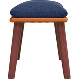  Stolček za noge moder 45x29,5x35 cm blago in umetno usnje, (20983899) | Shoptok.si