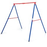  Robusten kovinski gugalni okvir A-frame, vrtni gugalni okvir 194 x 184 x 180 cm, rdeča + modra Cene