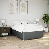Maison Chic Posteljni okvir - Dvoposteljna postelja - Zakonska postelja brez vzmetnice temno siv 140x200 cm tkanina-J12957, (21764710) | Shoptok.si