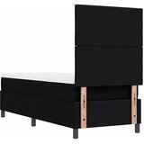  Krevet s opruga kutije s uzglavljem Crna 80 x 200 cm tkanina | shoptok.hr
