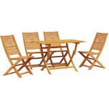 vidaXL Komplet za jedilnico v vrtu 5 pcs Rjava Trden akacijev les, (5000045508) | Shoptok.si