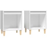 Maison Chic Dvo delni komplet Nočne omarice - Nočne mize Bela 40x35x50 cm, (21689605) | Shoptok.si