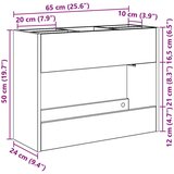  Stalak za kišobran Staro drvo 65 x 24 x 50 cm Konstruirano drvo | shoptok.hr