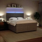 vidaXL Krevet s oprugama i madracem svjetlosivi 180x200 cm baršunasti | shoptok.hr