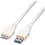 Value USB kabel USB 3.2 gen. 1 (USB 3.0) USB-A vtič\, USB-mikro-B 3.0 vtič 0.80 m bela zaščiten 11.99.8873, (20416415) | Shoptok.si