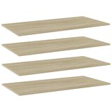 vidaXL Dodatne police za omaro 4 kosi sonoma hrast 80x20x1,5 cm Cene
