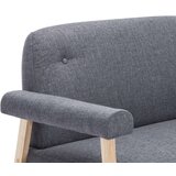  Dvosjed od tkanine tamnosivi | shoptok.hr