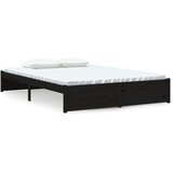  Za krevet od masivnog drva crni 140 x 190 cm | shoptok.hr