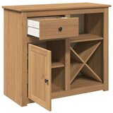 vidaXL Komoda s predalom Panama 93x40x80 cm trdna borovina | Shoptok.si