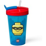 Lego Modra skodelica z rdečim pokrovom in slamico LEGO® Iconic, 500 ml Cene