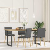 Maison Chic Jedilni stoli - Vzorci stoli 4 kosi temno sivo blago A979, (22032130) | Shoptok.si