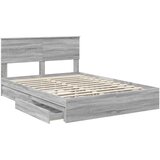  Krevet s od storage Siva Sonoma 160 x 200 cm Konstruirano drvo | shoptok.hr