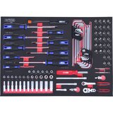 Ks Tools Komplet natičnih ključev 1/4'' SCS, 95 kosov, vstavek po celotni površini predala | Shoptok.si