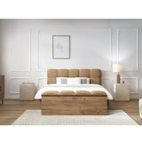 Bobochic Paris Bež oblazinjena zakonska postelja z letvenim dnom 140x190 cm Kumo – | Shoptok.si