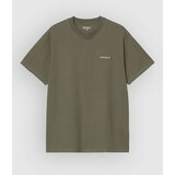 Carhartt WIP Script Embroidery T-shirt leaf / white Cene