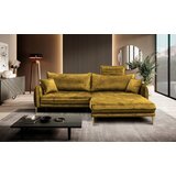 MID.YOU KOTNA SEDEŽNA GARNITURA, velur gorčično rumena | Shoptok.si
