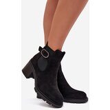 Boto Insulated women's ankle boots with a decorative buckle black Melara | Shoptok.si